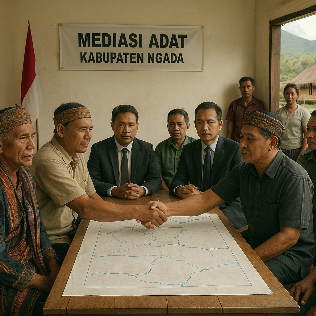 Pemerintah Dorong Dialog Antar Desa Pecahkan Patokan Batas Adat di Ngada