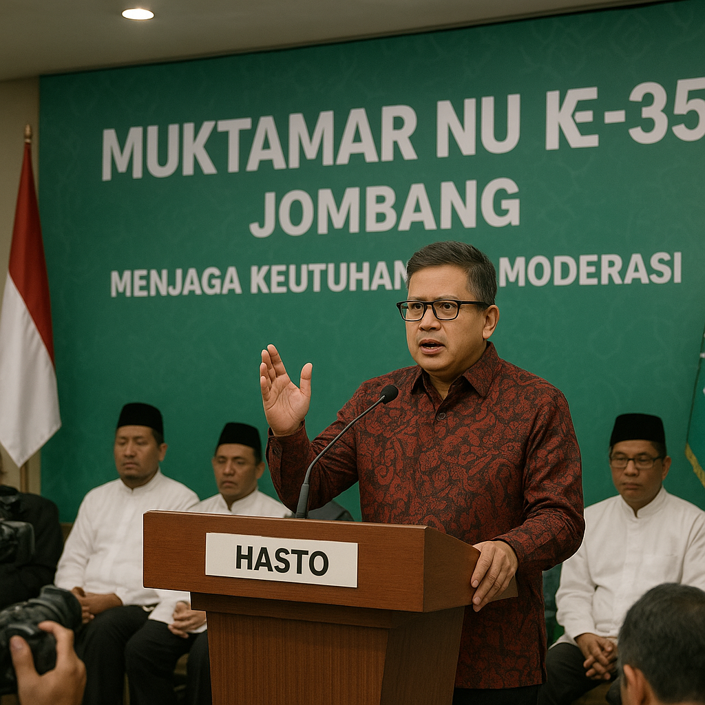Hasto Ingatkan Pentingnya Menjaga Keutuhan NU Jelang Muktamar ke-35