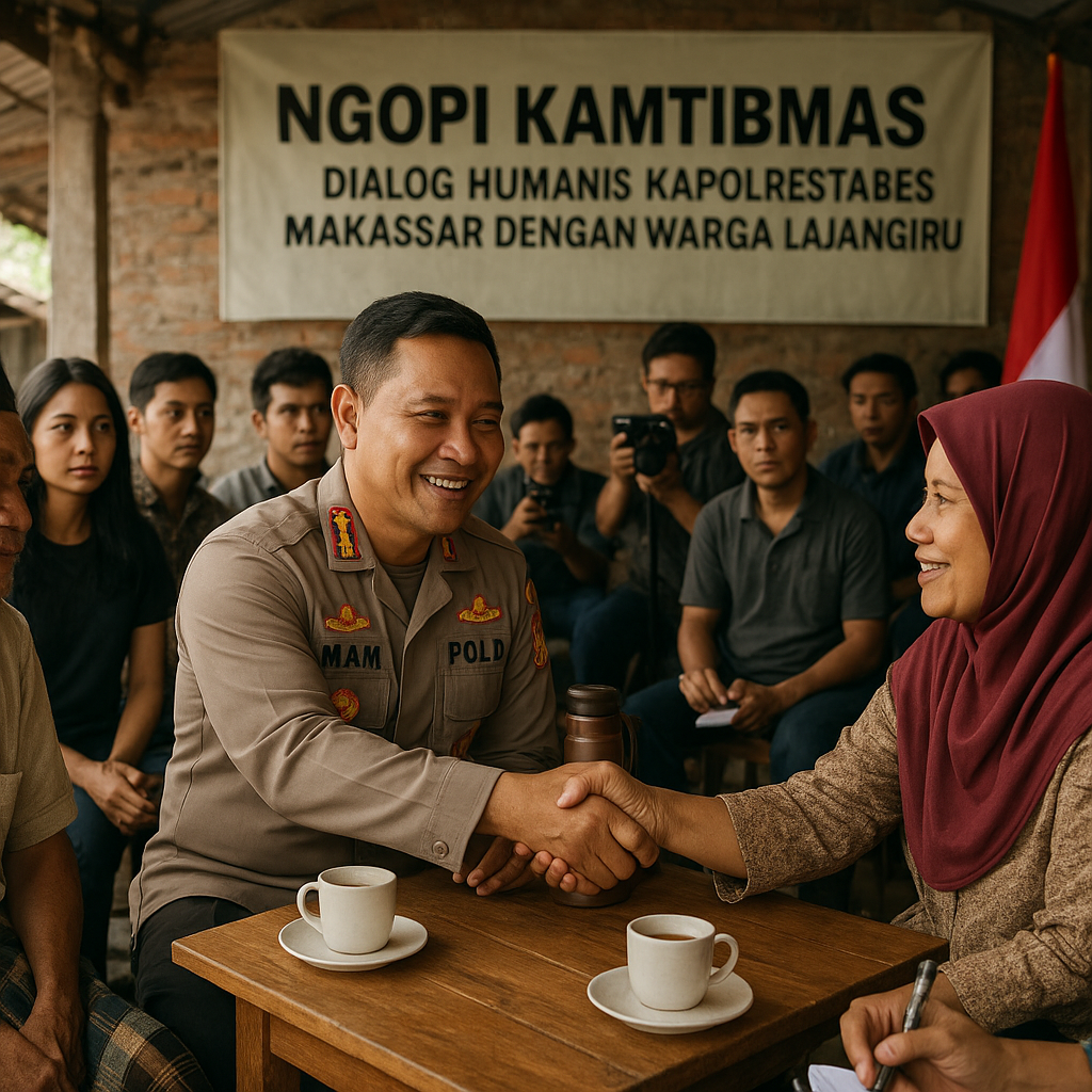 Perkuat Sinergi Kamtibmas, Kapolrestabes Makassar Gelar Dialog Humanis ‘Ngopi Bareng’ Warga Lajangiru