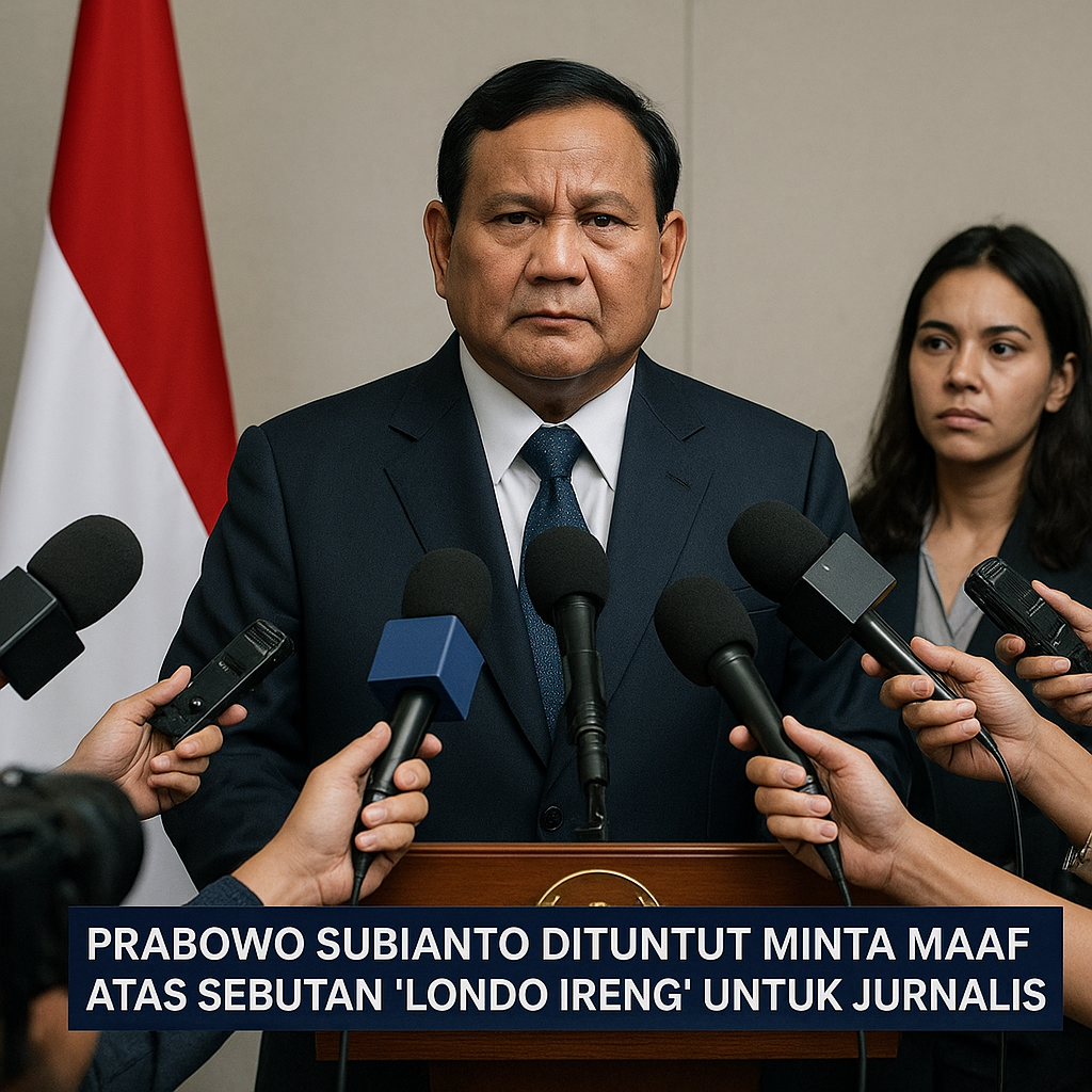 Prabowo Subianto Dituntut Minta Maaf atas Sebutan Londo Ireng untuk Jurnalis