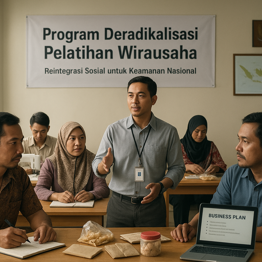 Mantan Napi Terorisme Ikuti Program Deradikalisasi melalui Pelatihan Wirausaha