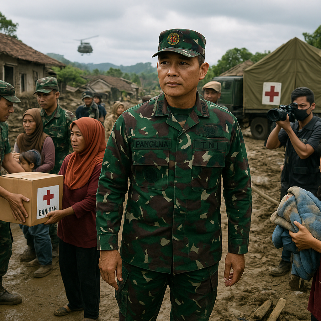 Panglima TNI Tinjau Penanganan Pasca-Banjir Bandang di Garut, Pastikan Bantuan Tepat Sasaran