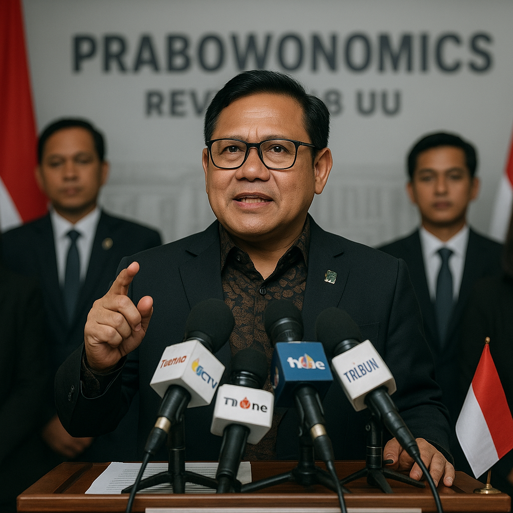 Cak Imin Ajak Seluruh Parpol Sukseskan 'Prabowonomics' dengan Merevisi 108 UU
