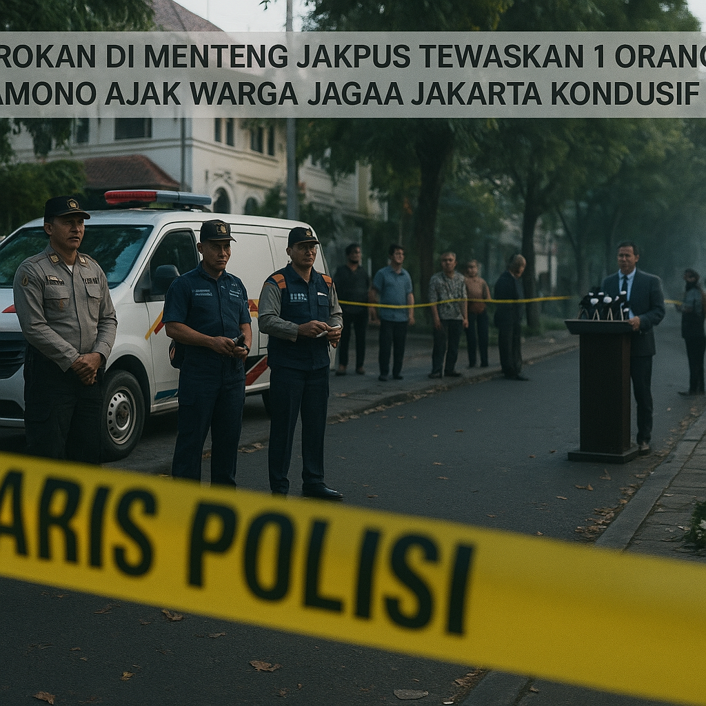 Bentrokan di Menteng Jakpus Tewaskan 1 Orang, Pramono Ajak Warga Jaga Jakarta Kondusif