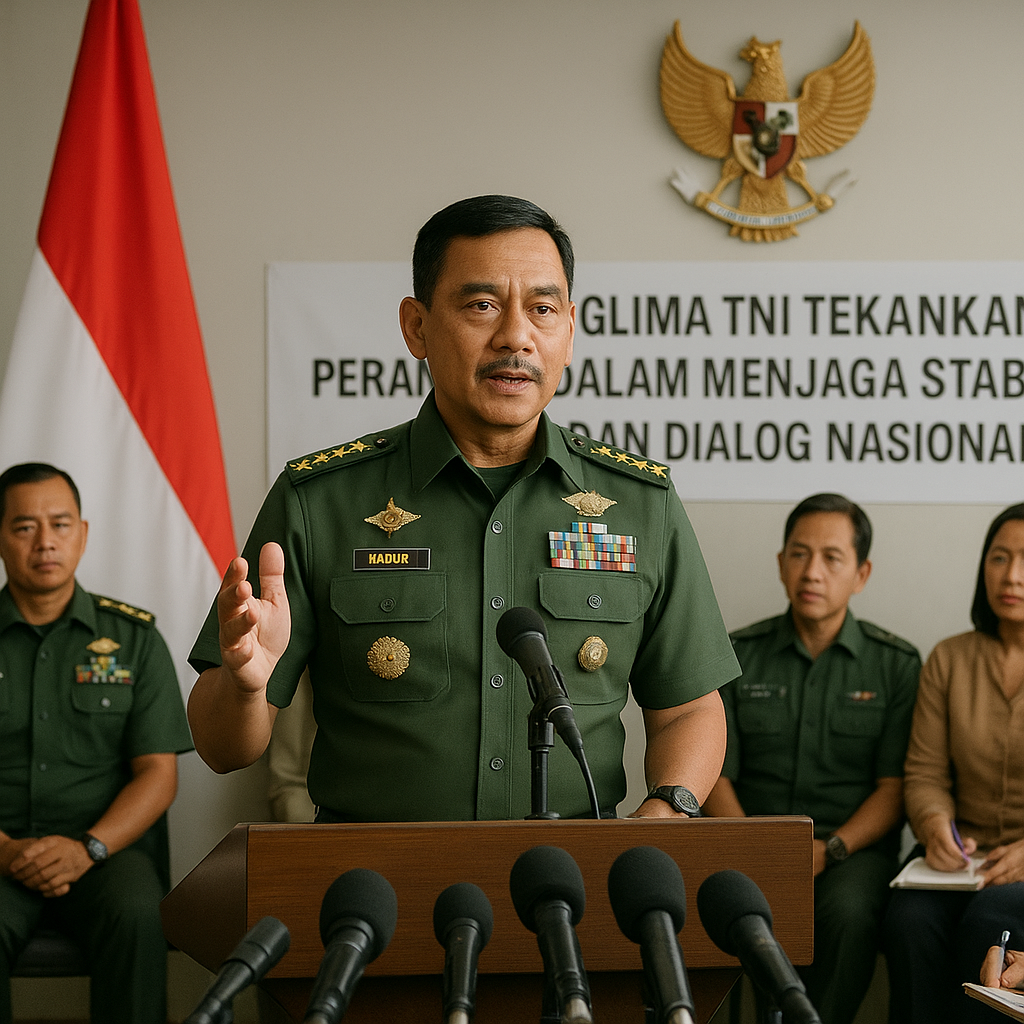 Panglima TNI Tekankan Peran TNI dalam Menjaga Stabilitas dan Dialog Nasional