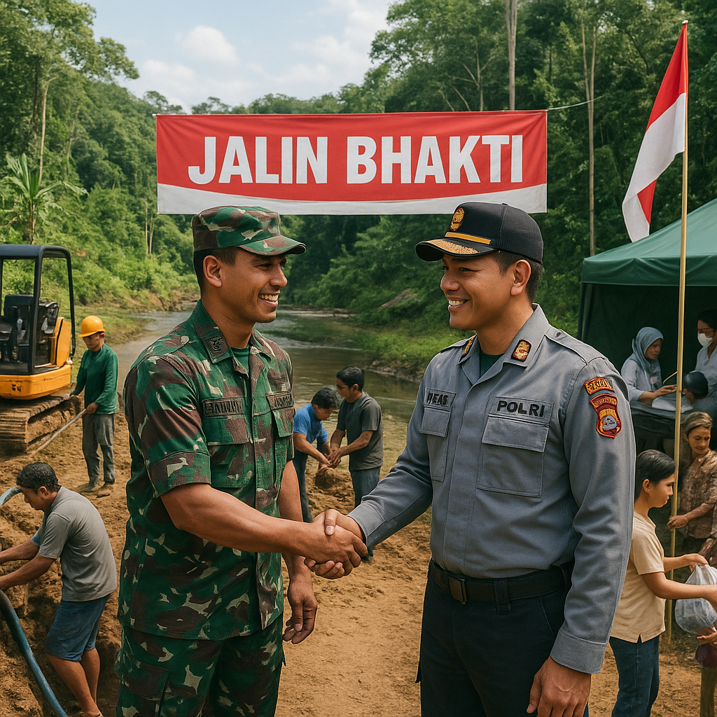 TNI-Polri Gelar 'Jalin Bhakti' di Perbatasan: Sinergi Pembangunan dan Pengamanan
