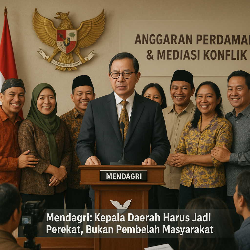 Mendagri: Kepala Daerah Harus Jadi Perekat, Bukan Pembelah Masyarakat