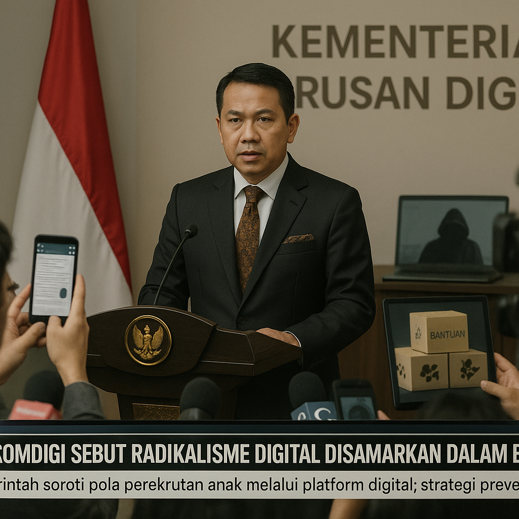 Menkomdigi Sebut Radikalisme Digital Disamarkan dalam Bentuk Bantuan