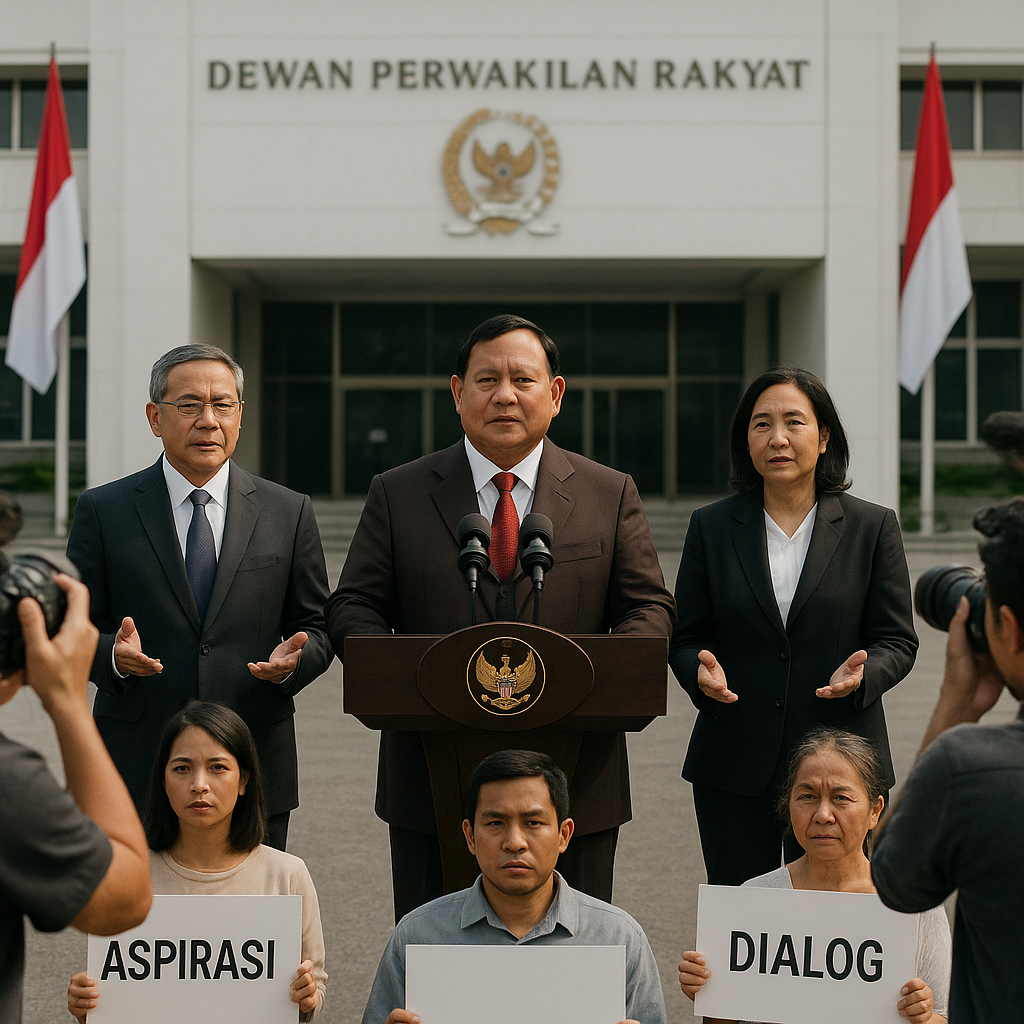 Presiden Prabowo Minta Pimpinan DPR Undang Langsung Demonstran dan Ajak Dialog