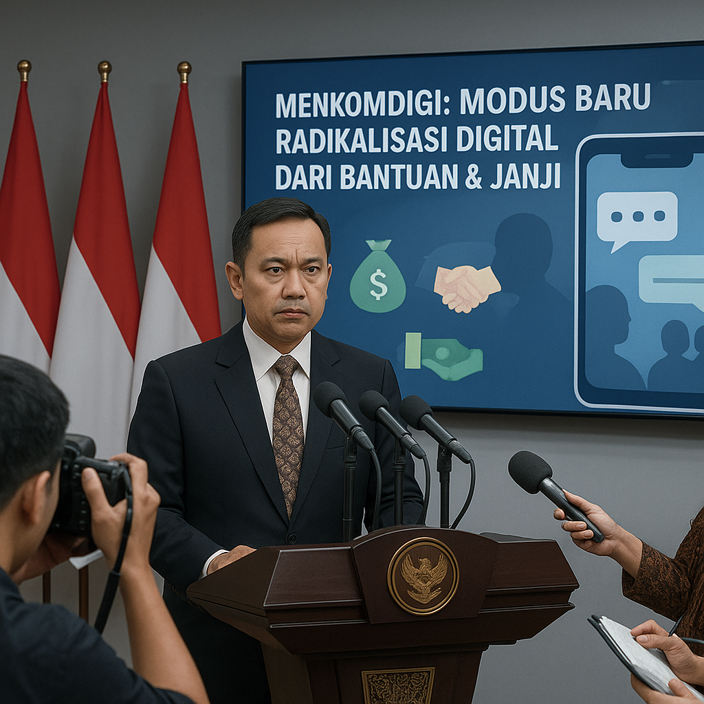 Menkomdigi Ungkap Modus Baru Radikalisasi Digital yang Berawal dari Bantuan dan Janji Kesejahteraan