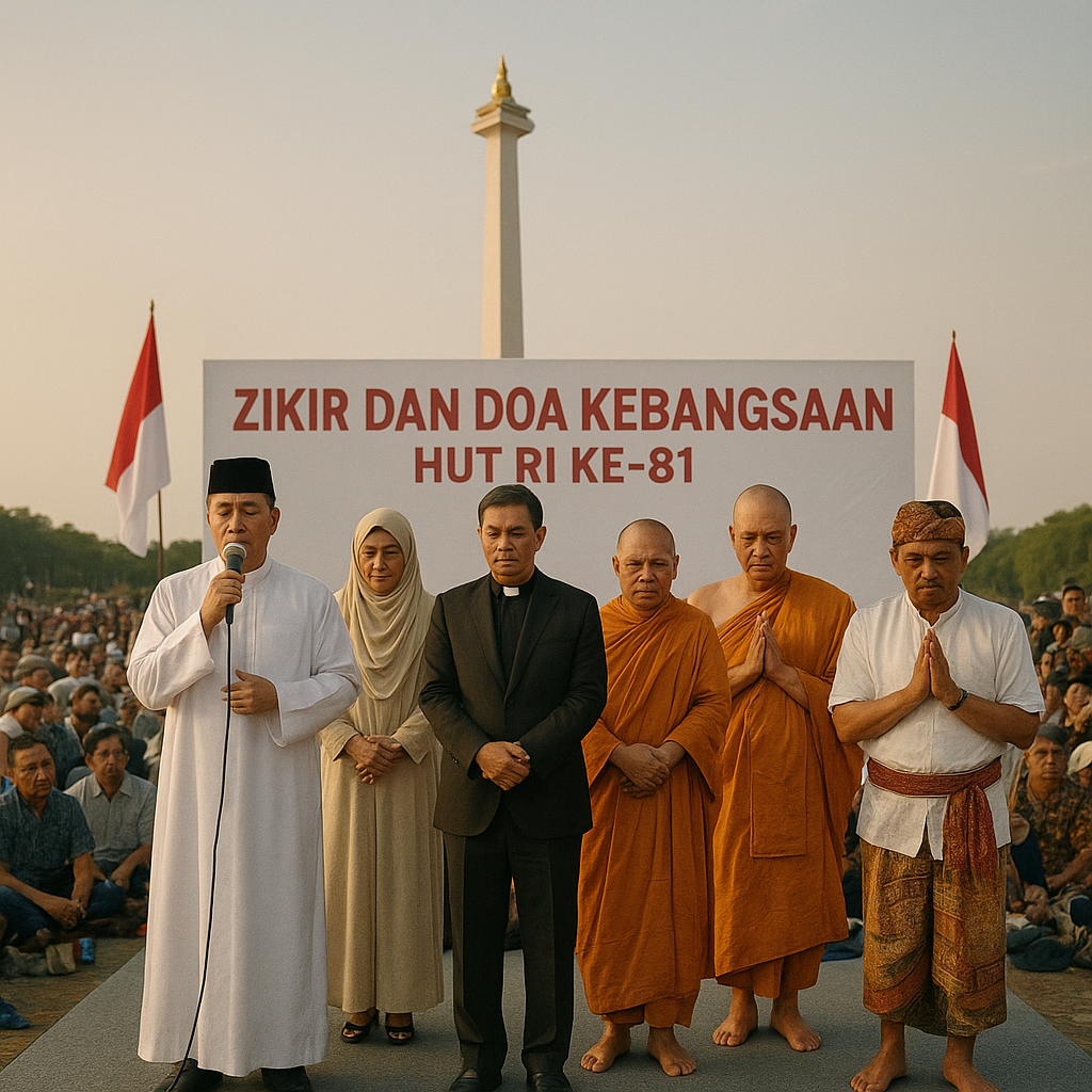 Zikir dan Doa Kebangsaan di Monas Sabtu Besok Terbuka untuk Umum