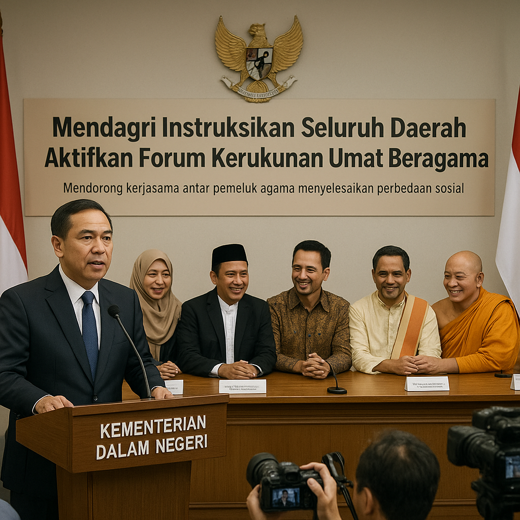 Mendagri Instruksikan Seluruh Daerah Aktifkan Forum Kerukunan Umat Beragama