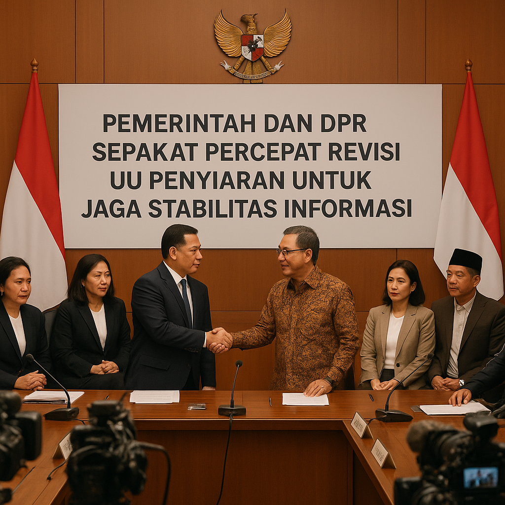 Pemerintah dan DPR Sepakat Percepat Revisi UU Penyiaran untuk Jaga Stabilitas Informasi