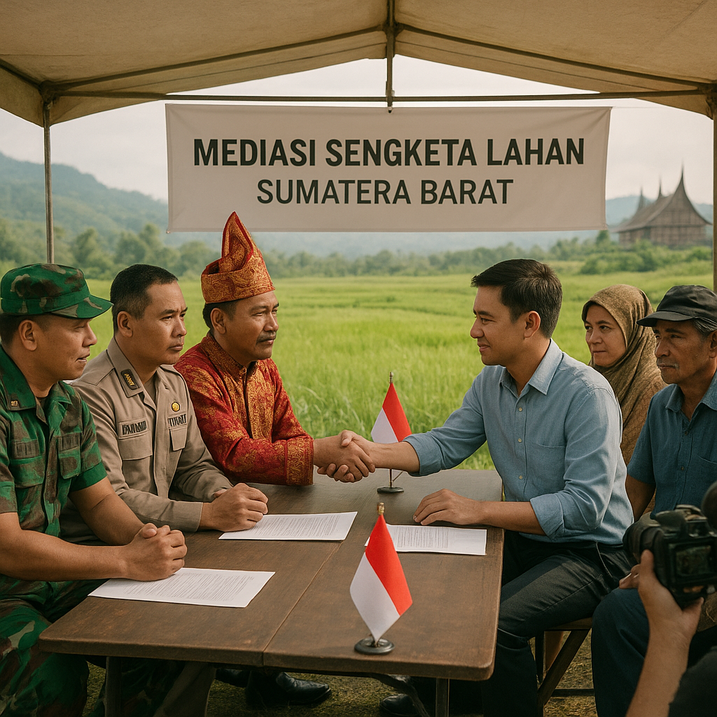 TNI-Polri Gelar Mediasi Sengketa Lahan di Sumatera Barat, Libatkan Tokoh Adat dan Masyarakat