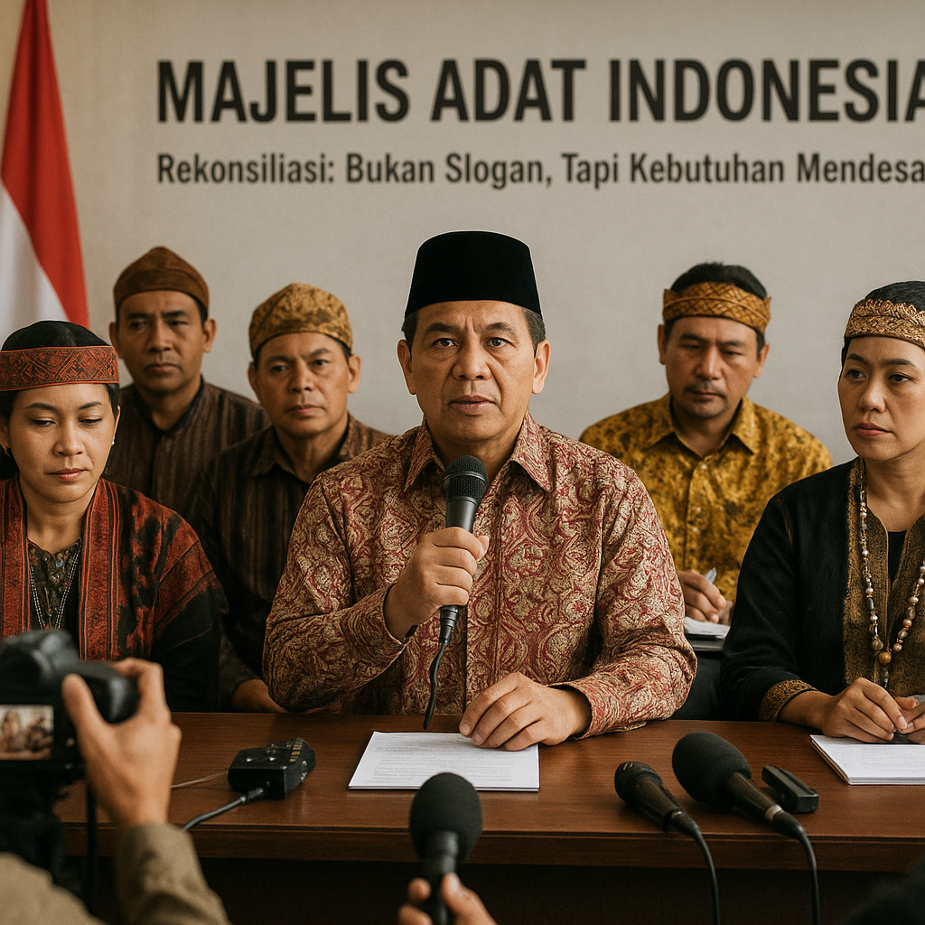 Majelis Adat Indonesia Respon Seruan Presiden Prabowo: Rekonsiliasi Bukan Slogan, Tapi Kebutuhan Mendesak