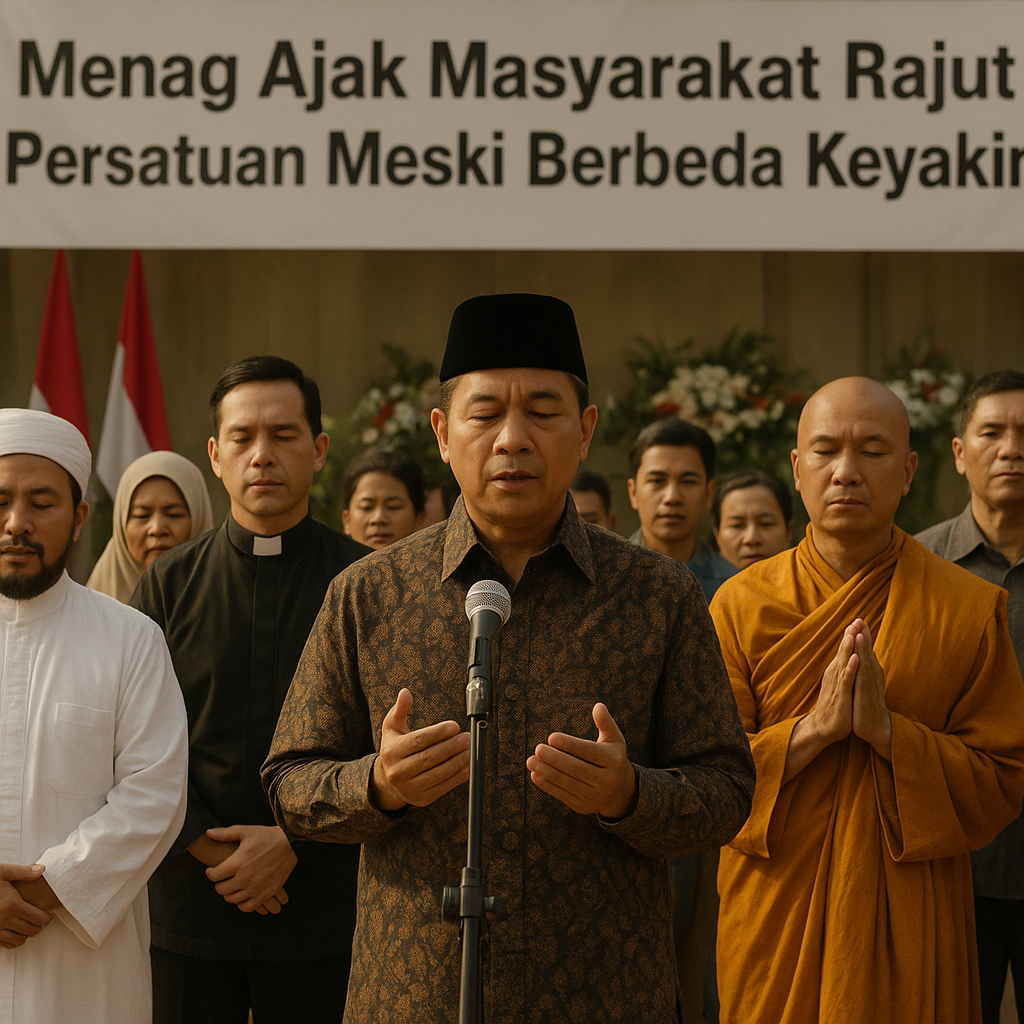 Menag Ajak Masyarakat Rajut Persatuan Meski Berbeda Keyakinan