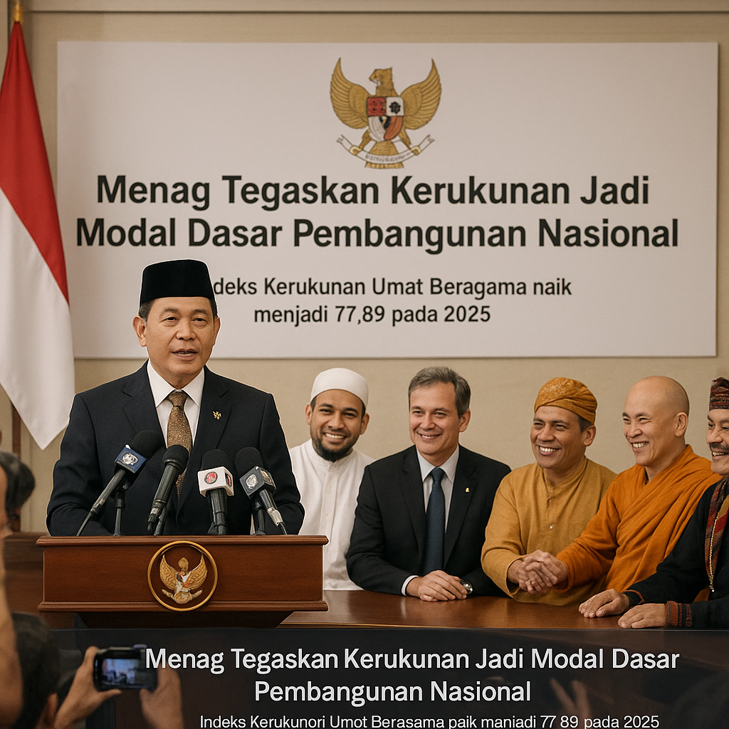Menag Tegaskan Kerukunan Jadi Modal Dasar Pembangunan Nasional