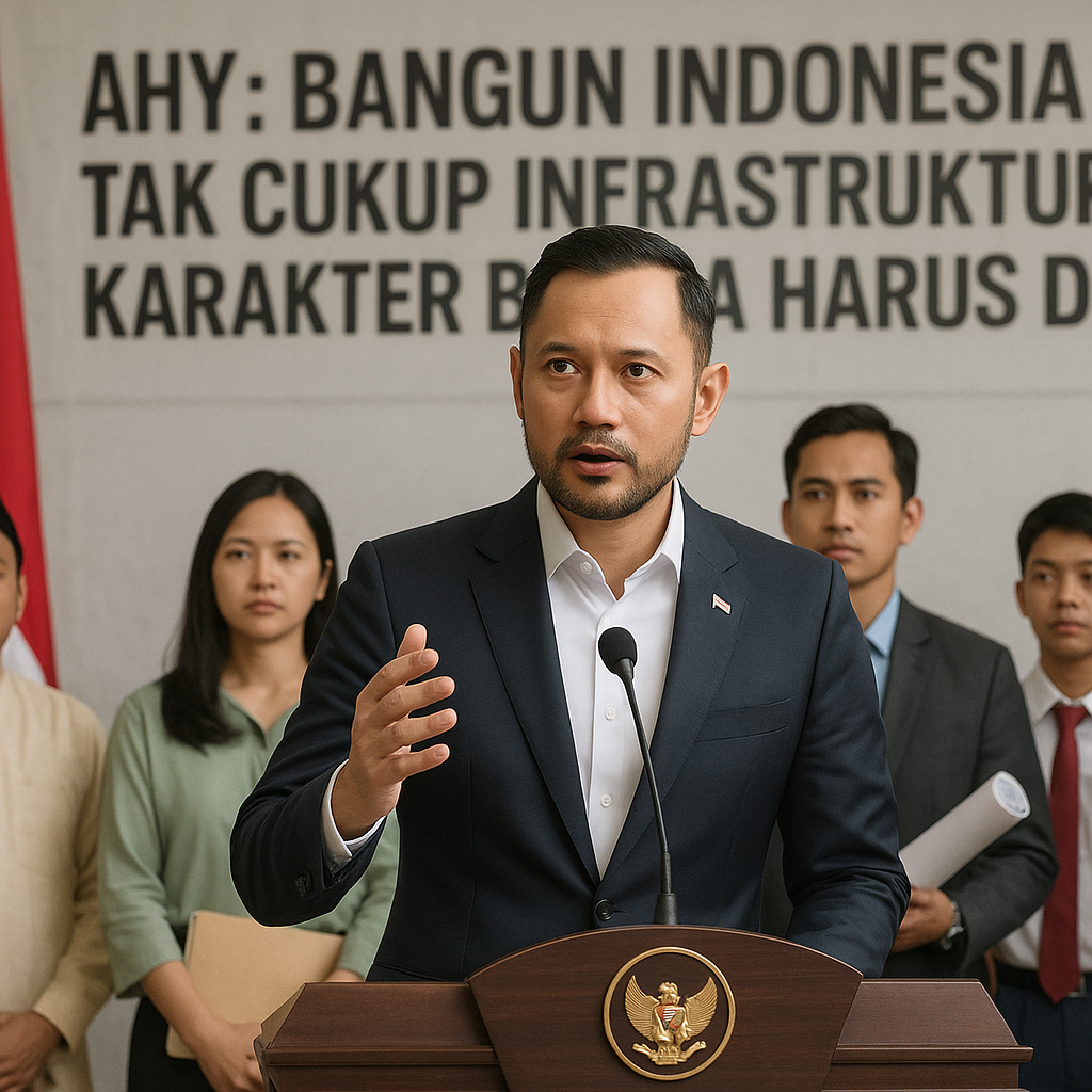 AHY: Bangun Indonesia Tak Cukup Infrastruktur, Karakter Bangsa Harus Diperkuat