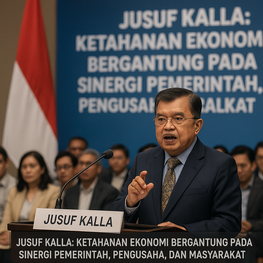 Jusuf Kalla: Ketahanan Ekonomi Bergantung pada Sinergi Pemerintah, Pengusaha, dan Masyarakat