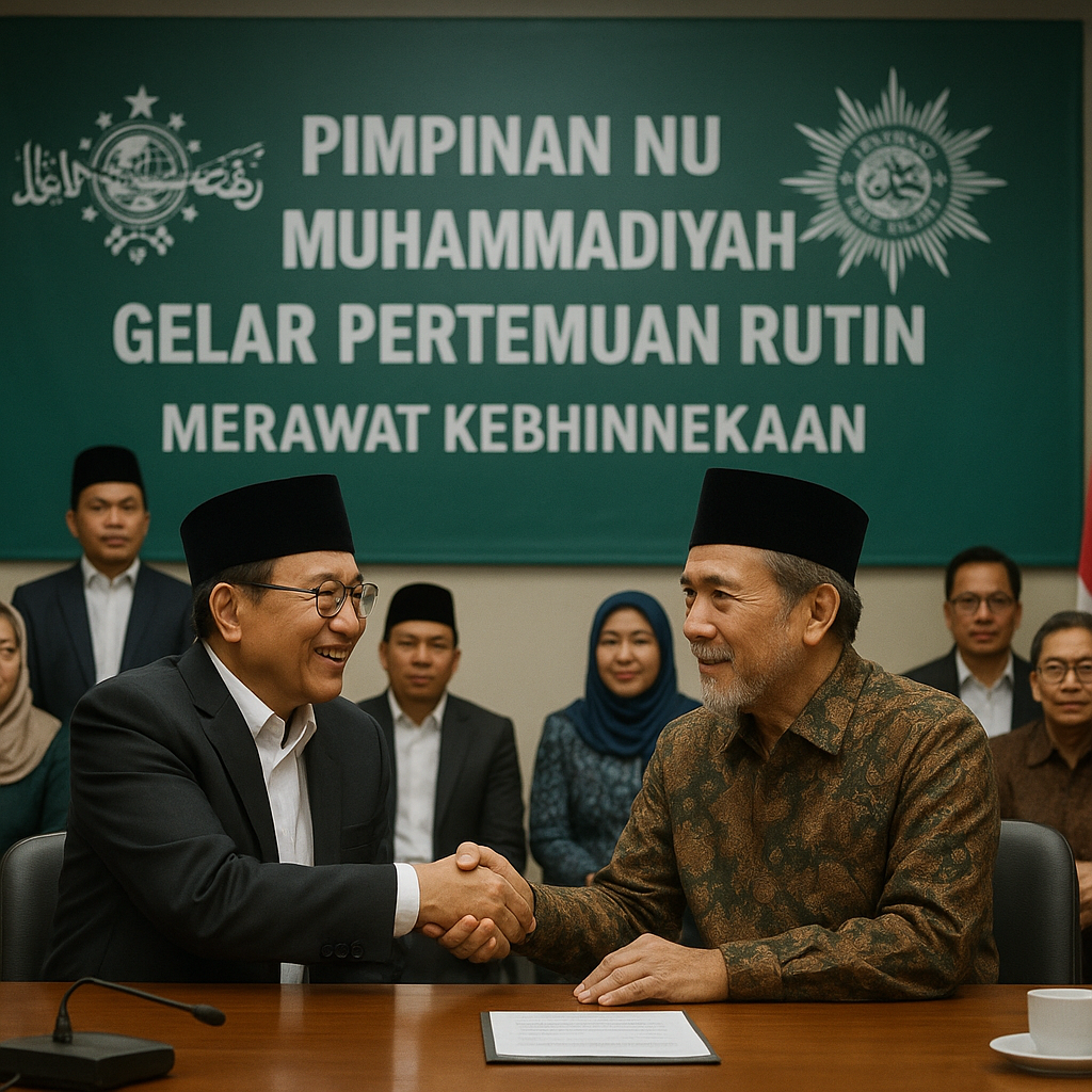 Pimpinan NU dan Muhammadiyah Gelar Pertemuan Rutin, Bahas Peran Umat dalam Merawat Kebhinnekaan