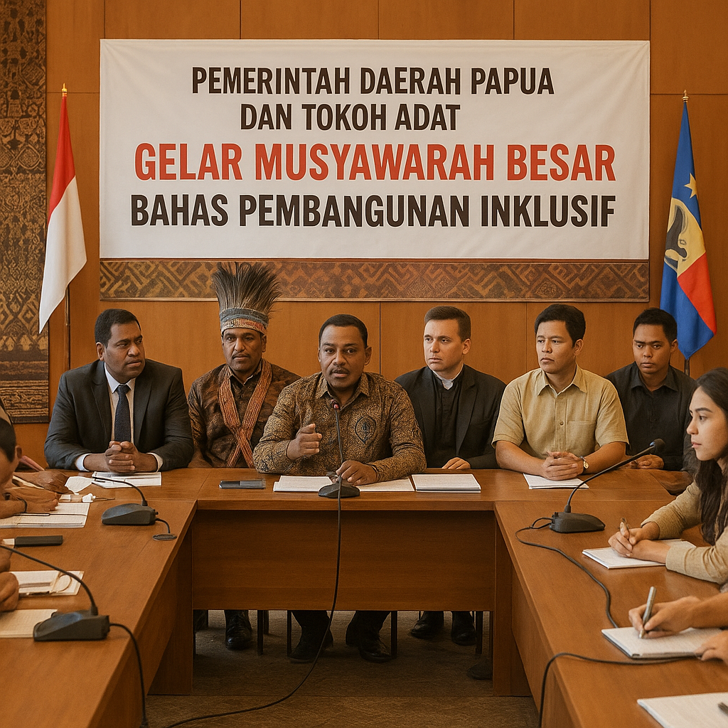 Pemerintah Daerah Papua dan Tokoh Adat Gelar Musyawarah Besar Bahas Pembangunan Inklusif