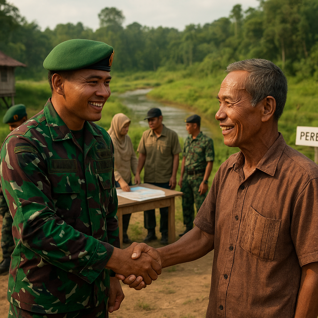 TNI AD Gelar Latihan Gabungan dengan Warga Perbatasan, Tekankan Sinergi untuk Keamanan Nasional