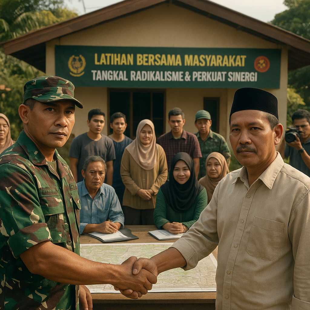 TNI AD Gelar Latihan Bersama Masyarakat untuk Tangkal Radikalisme dan Perkuat Sinergi