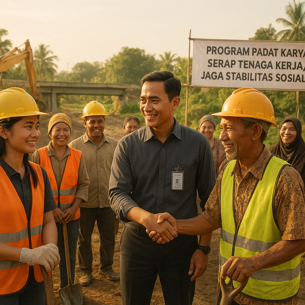 Pemerintah Pacu Program Padat Karya untuk Serap Tenaga Kerja dan Jaga Stabilitas Sosial