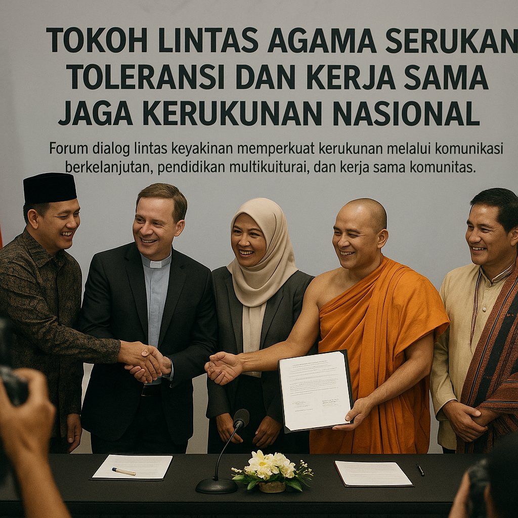 Tokoh Lintas Agama Serukan Toleransi dan Kerja Sama Jaga Kerukunan Nasional