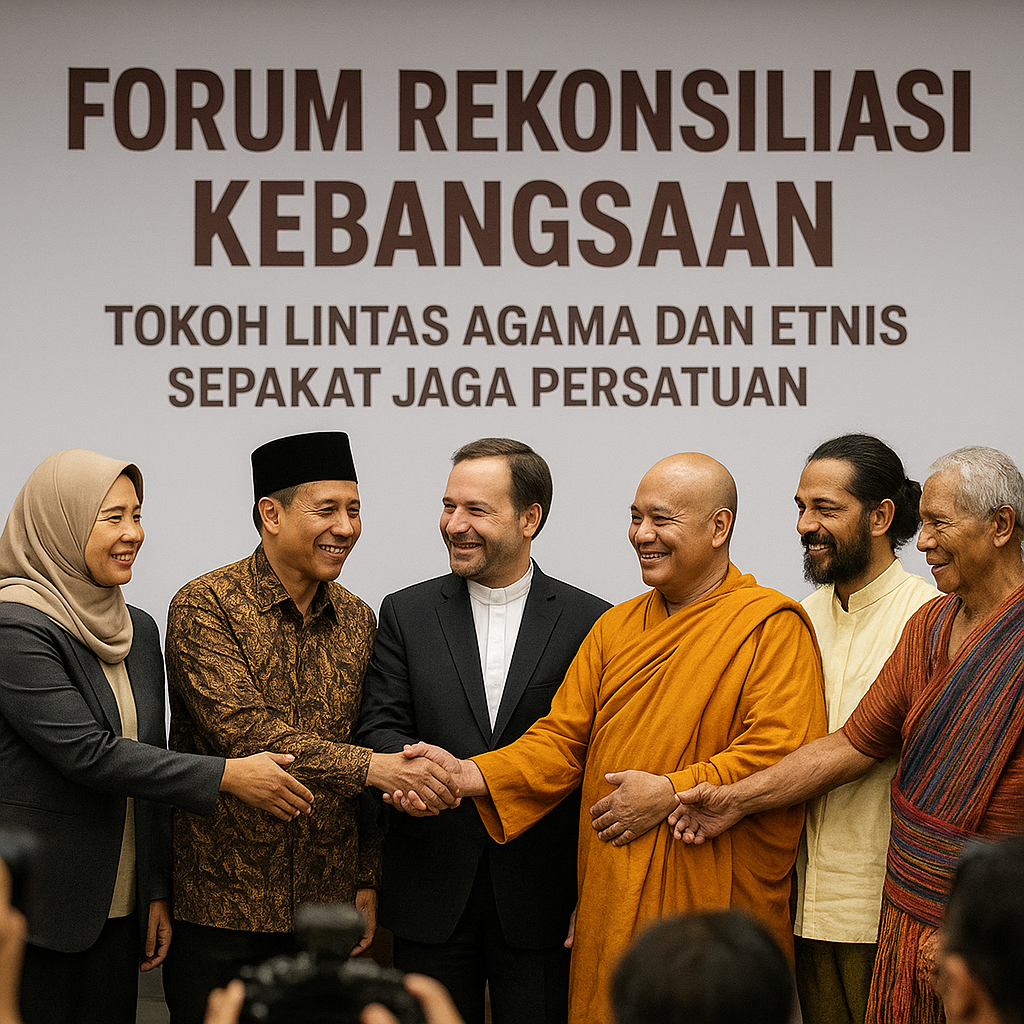 Forum Rekonsiliasi Kebangsaan Digelar, Tokoh Lintas Agama dan Etnis Sepakat Jaga Persatuan