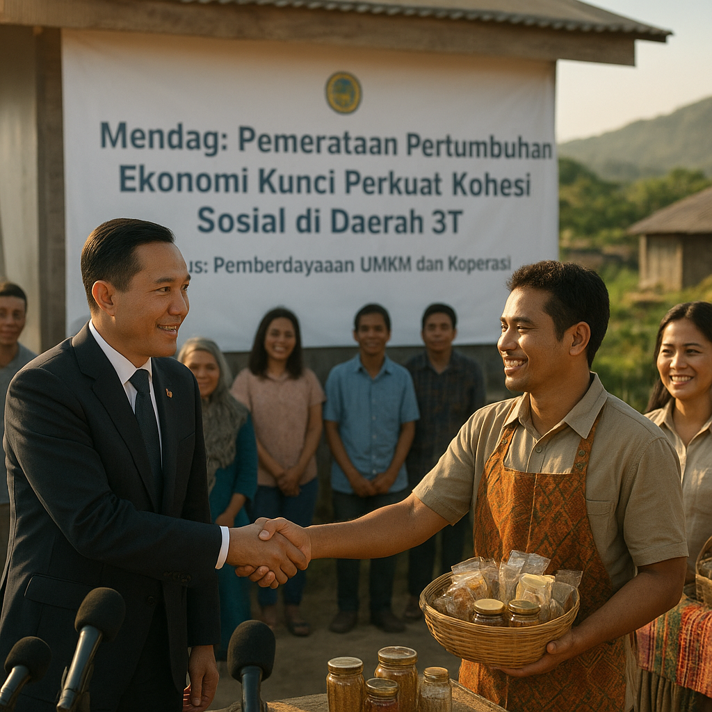 Mendag: Pemerataan Pertumbuhan Ekonomi Kunci Perkuat Kohesi Sosial di Daerah 3T