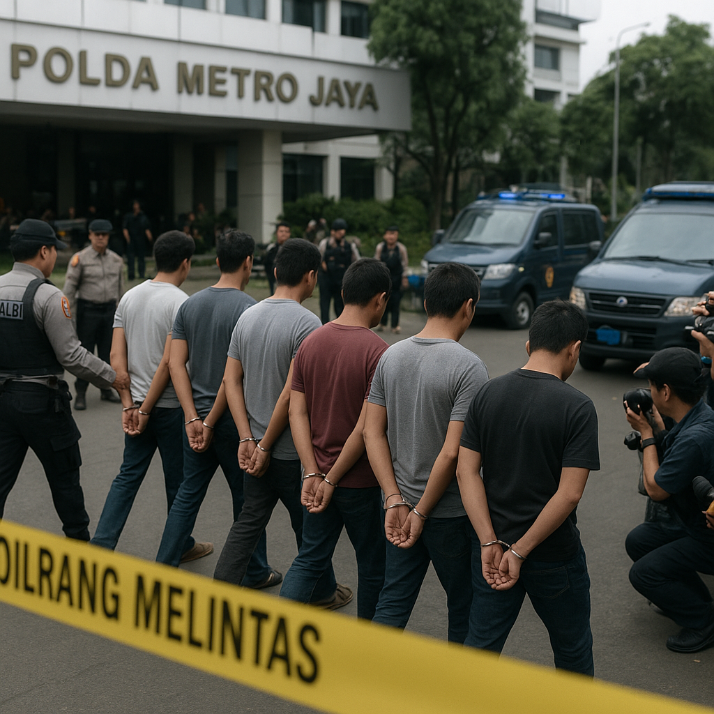 Polda Metro Jaya Tahan Sembilan Tersangka Penyebar Konten Hoaks dan Provokatif