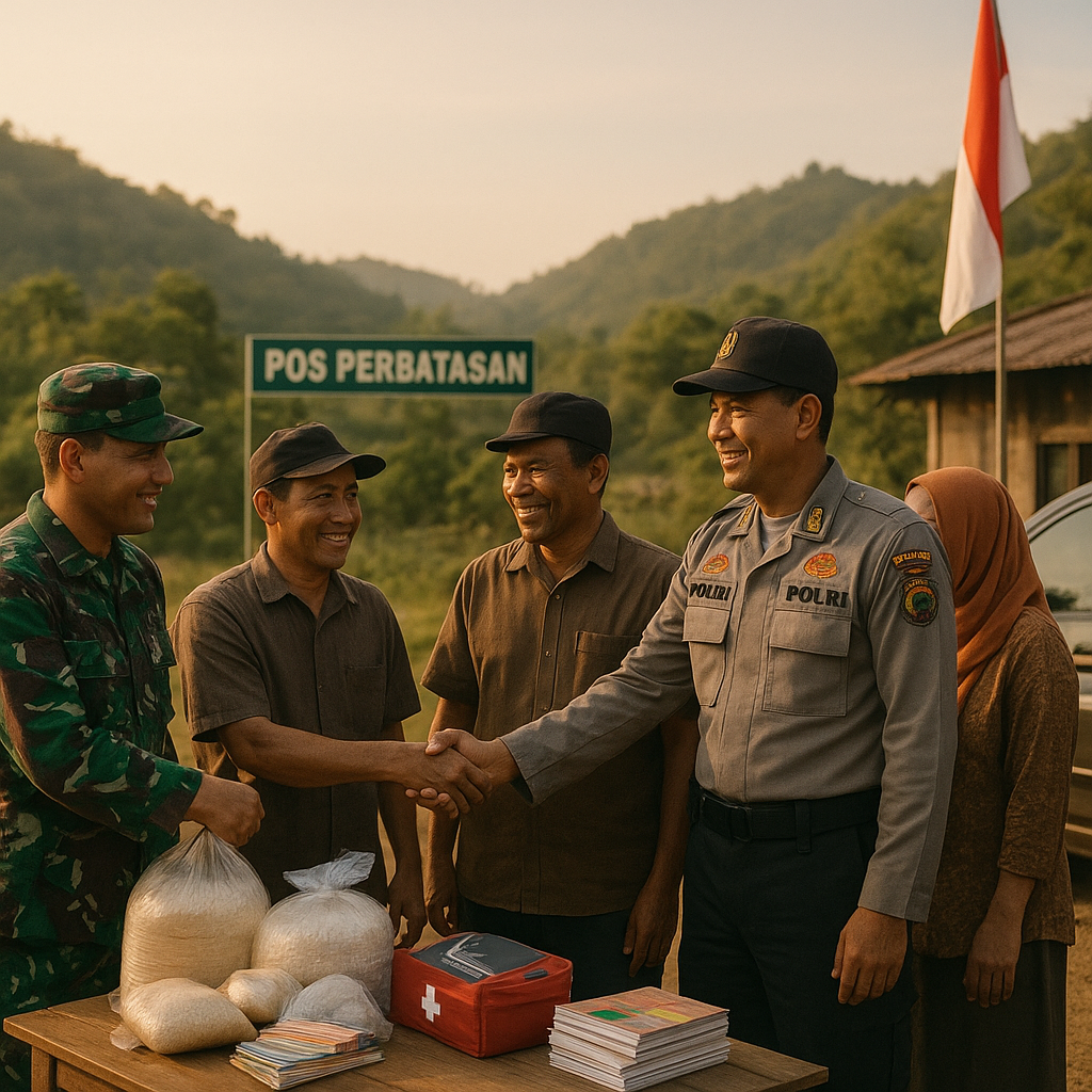 Sinergi TNI-Polri di Perbatasan Ditingkatkan, Fokus pada Kesejahteraan dan Keamanan