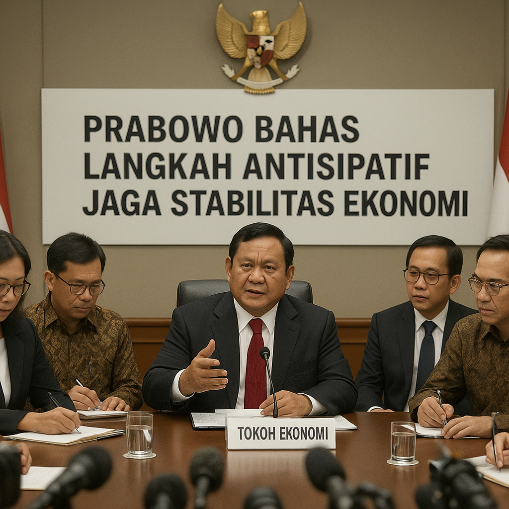 Prabowo Bahas Langkah Antisipatif Jaga Stabilitas Ekonomi Bersama Tokoh Ekonomi Nasional