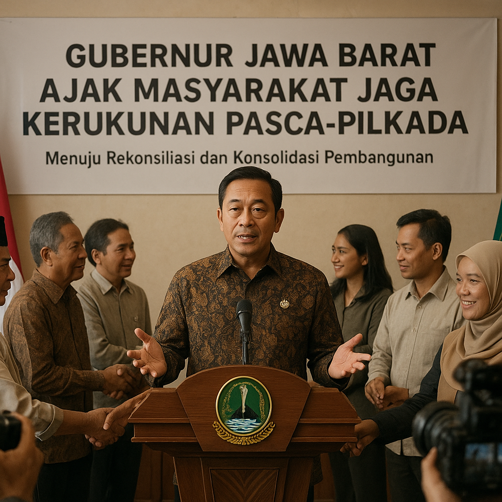 Gubernur Jawa Barat Ajak Masyarakat Jaga Kerukunan Pasca-Pilkada