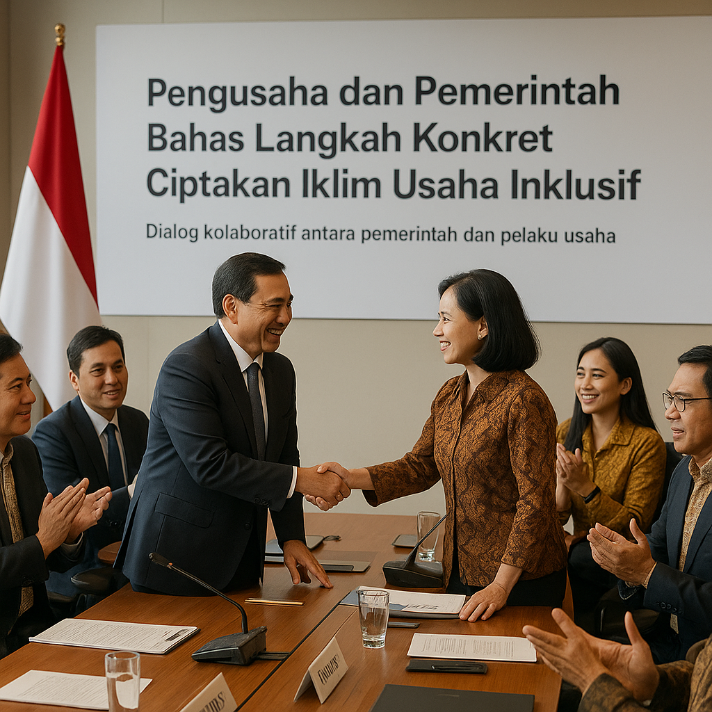 Pengusaha dan Pemerintah Bahas Langkah Konkret Ciptakan Iklim Usaha Inklusif