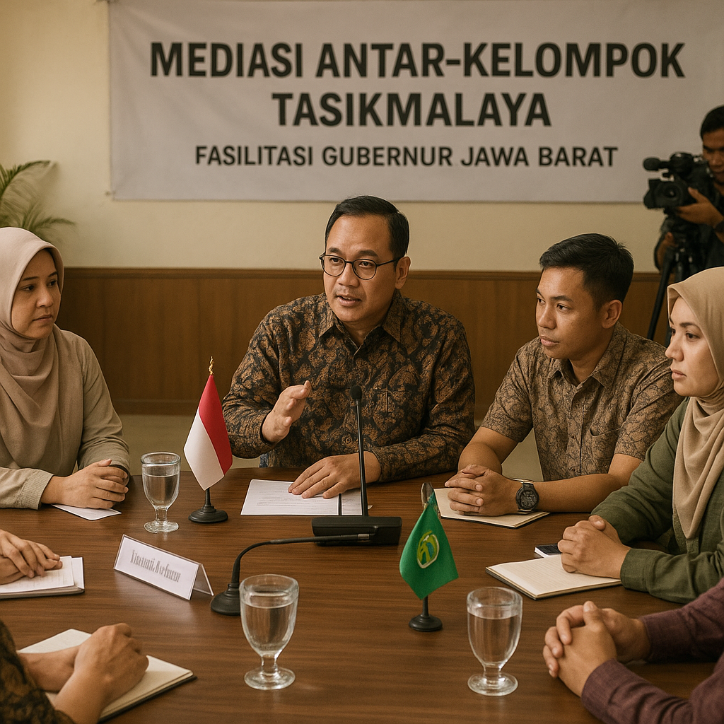 Gubernur Jabar Fasilitasi Mediasi Antar-Kelompok di Tasikmalaya