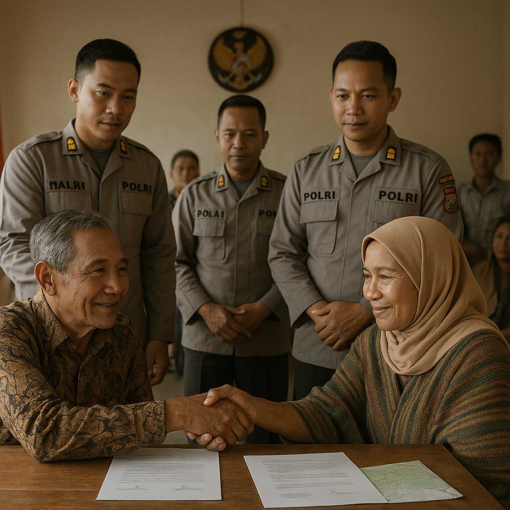 Polri Gelar Mediasi Antar Kelompok Masyarakat di Sulawesi Tengah Usai Insiden Lahan