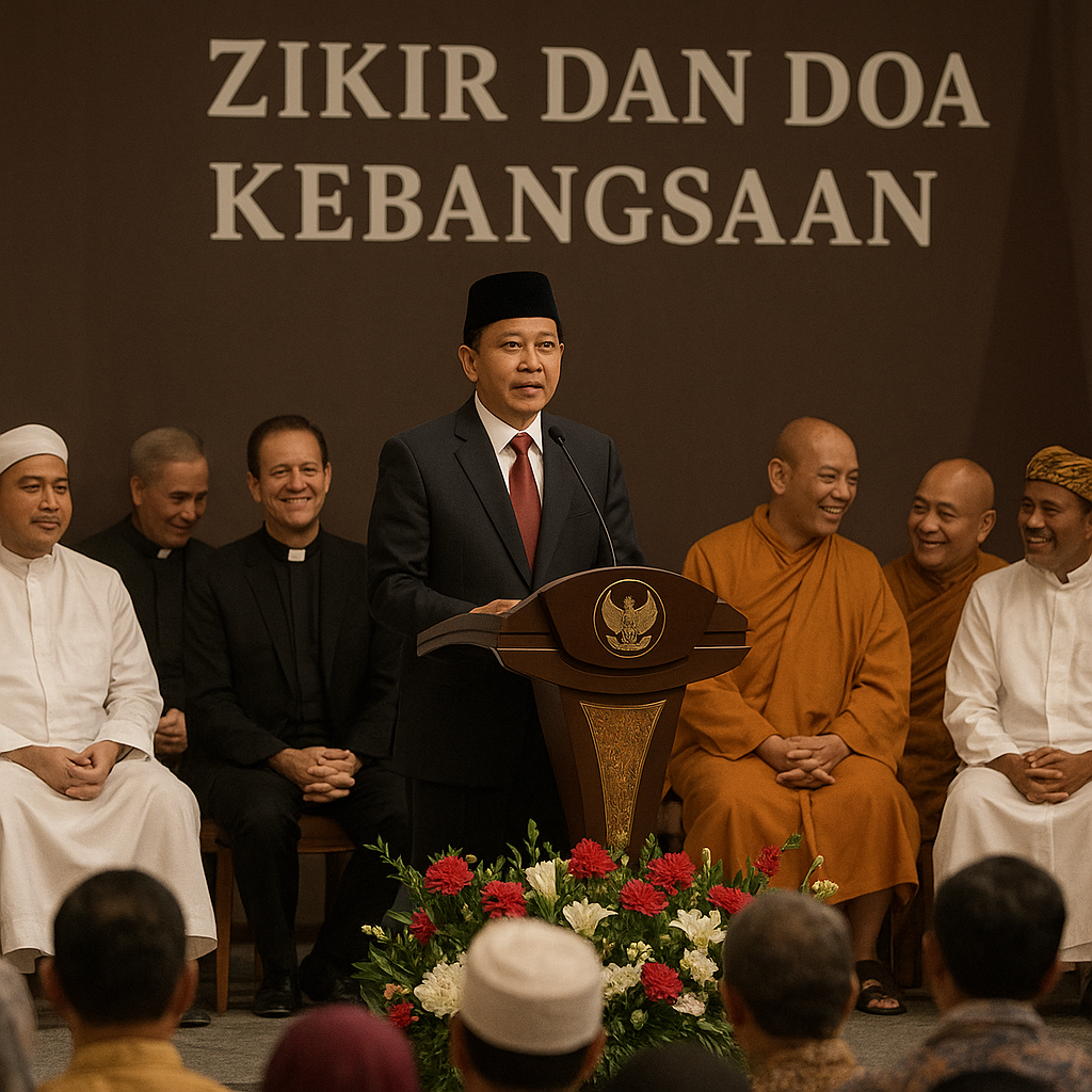 Di Acara Doa Kebangsaan, Menag Bicara Kerukunan Jadi Modal Dasar Pembangunan