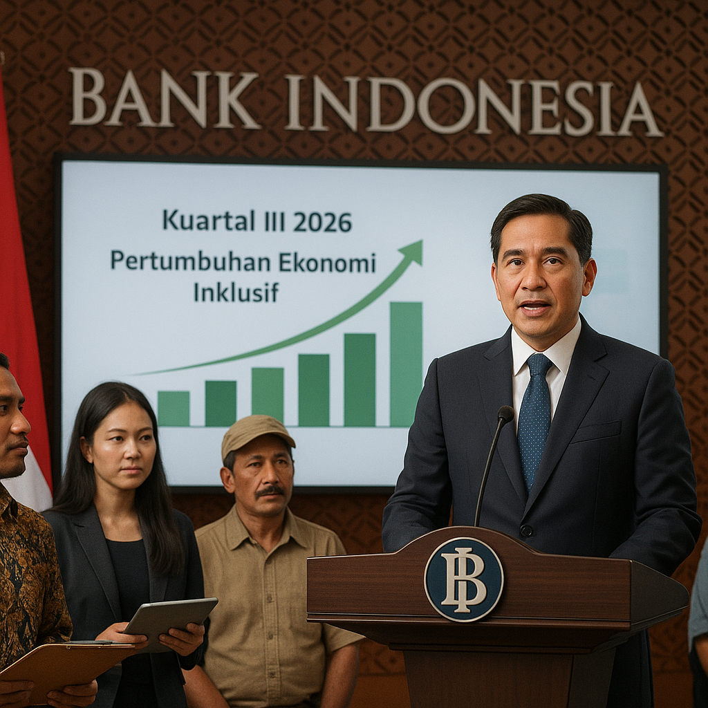 Bank Indonesia Optimis Pertumbuhan Ekonomi Kuartal III Tumbuh Inklusif