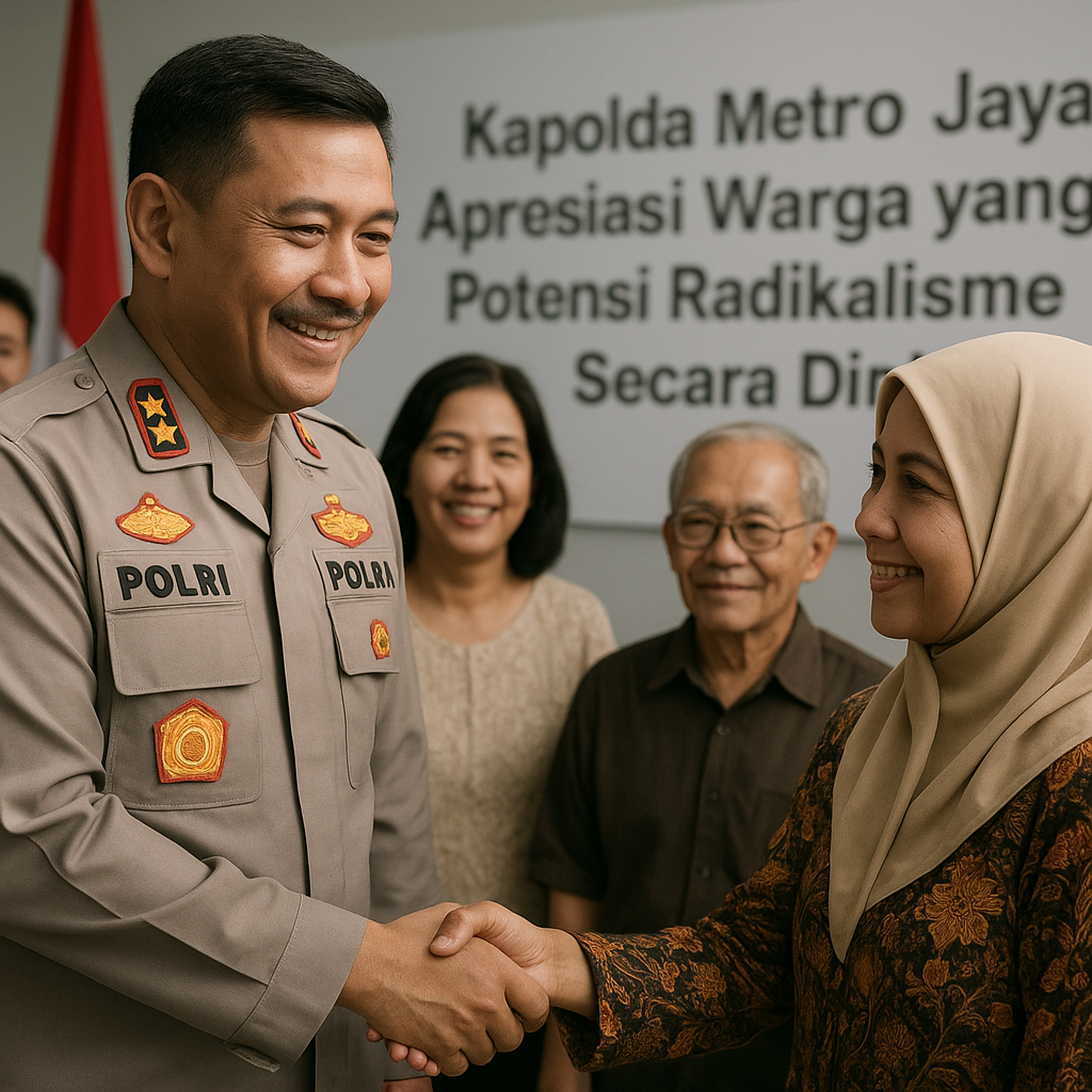 Kapolda Metro Jaya Apresiasi Warga yang Laporkan Potensi Radikalisme Secara Dini