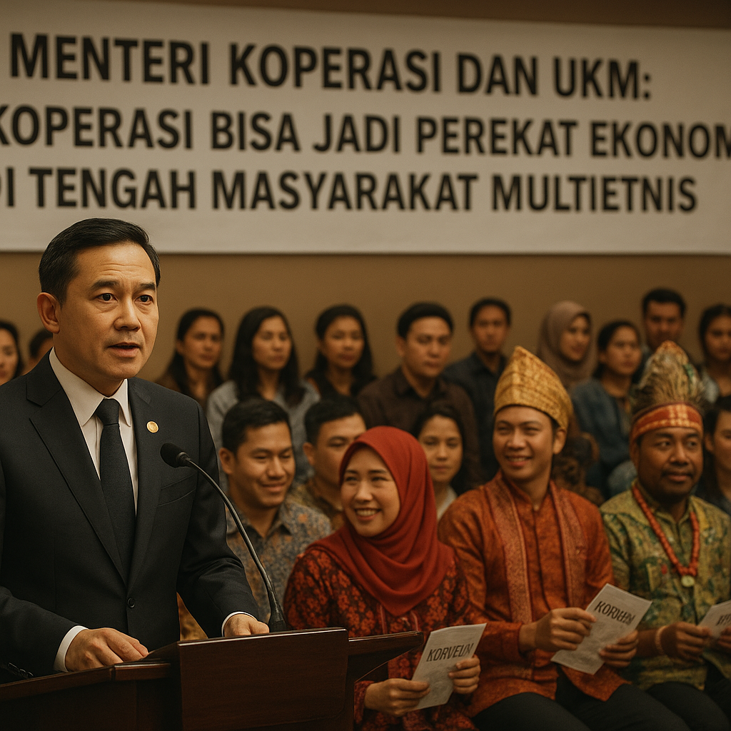 Menteri Koperasi dan UKM: Koperasi Bisa Jadi Perekat Ekonomi di Tengah Masyarakat Multietnis
