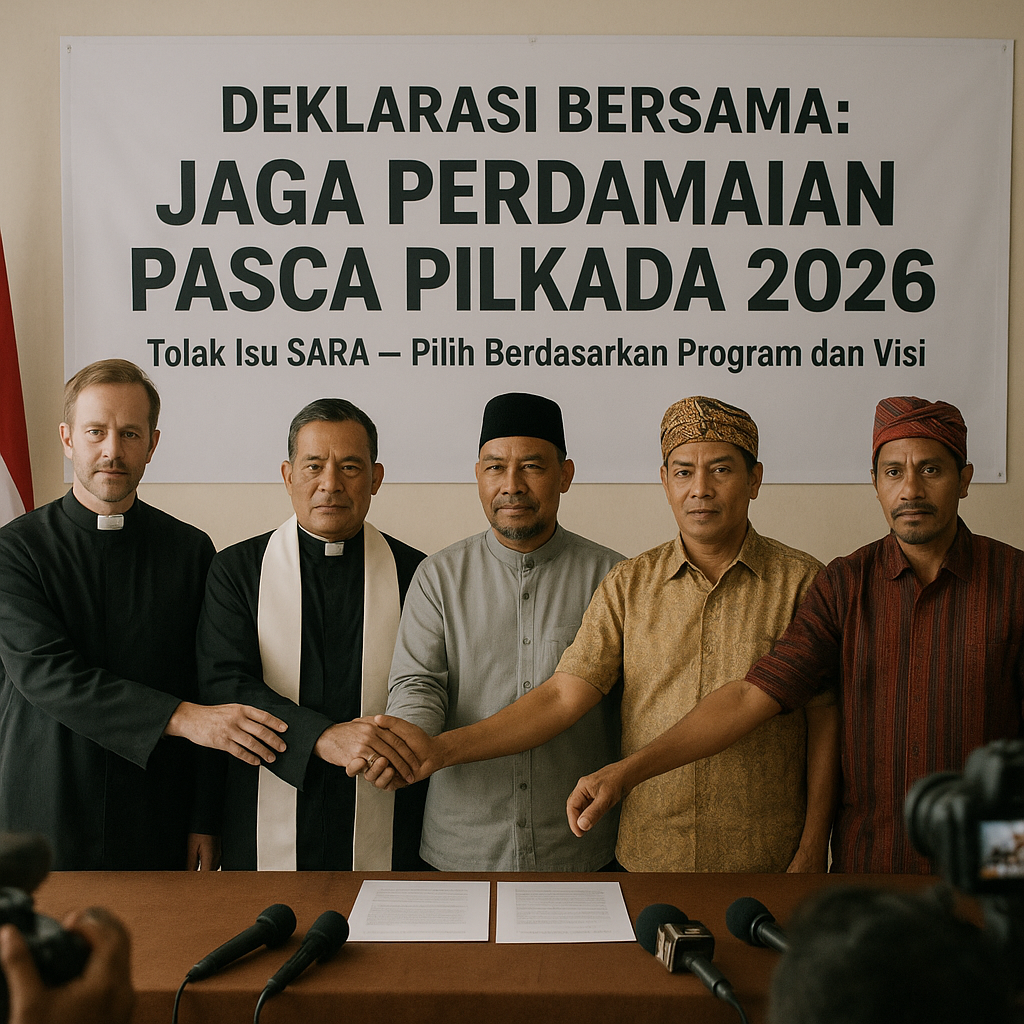 Tokoh Lintas Agama di Maluku Gelar Deklarasi Bersama Jaga Perdamaian Pasca Pilkada