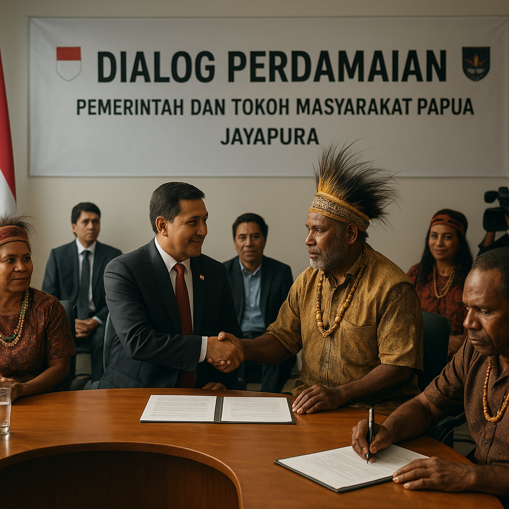 Pemerintah dan Tokoh Masyarakat Papua Gelar Dialog Perdamaian di Jayapura