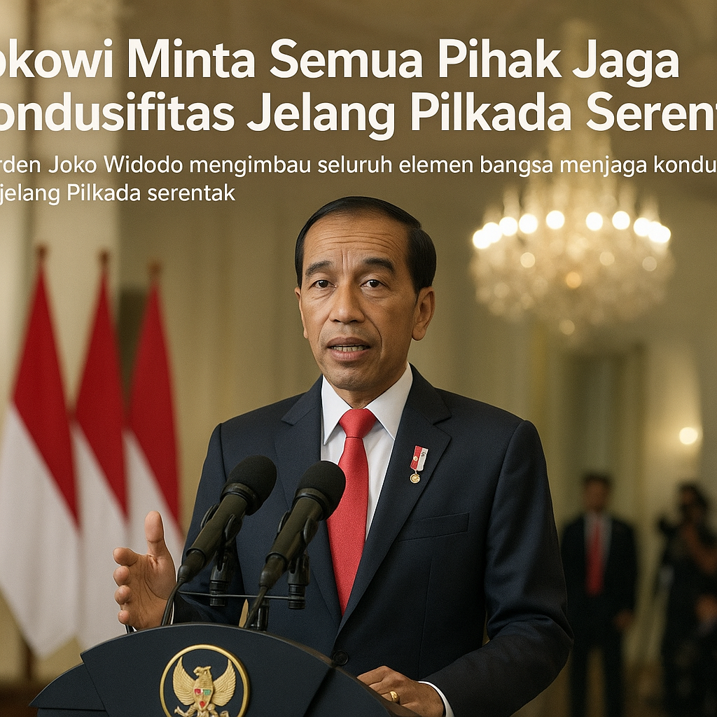 Jokowi Minta Semua Pihak Jaga Kondusifitas Jelang Pilkada Serentak