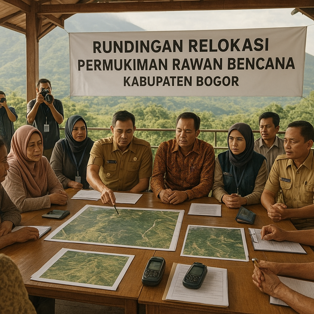 Warga dan Pemerintah Kabupaten Bogor Rundingkan Relokasi Permukiman Rawan Bencana