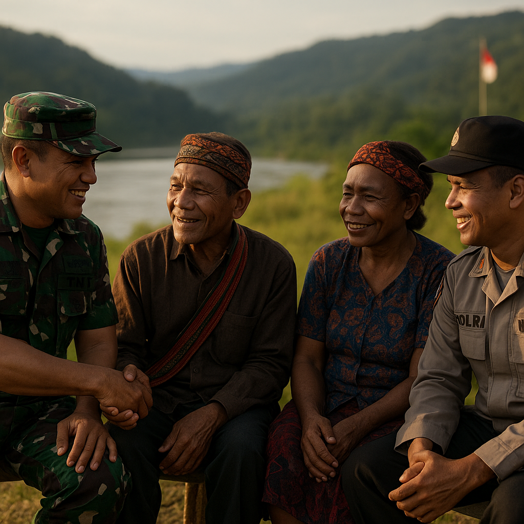 Peningkatan Keamanan Wilayah Perbatasan: TNI-Polri Fokus pada Pendekatan Humanis