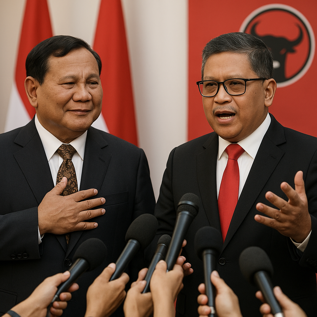 Prabowo Terima Kasih kepada PDI-P, Hasto Tekankan Ekonomi Harus 'Indonesianomics'