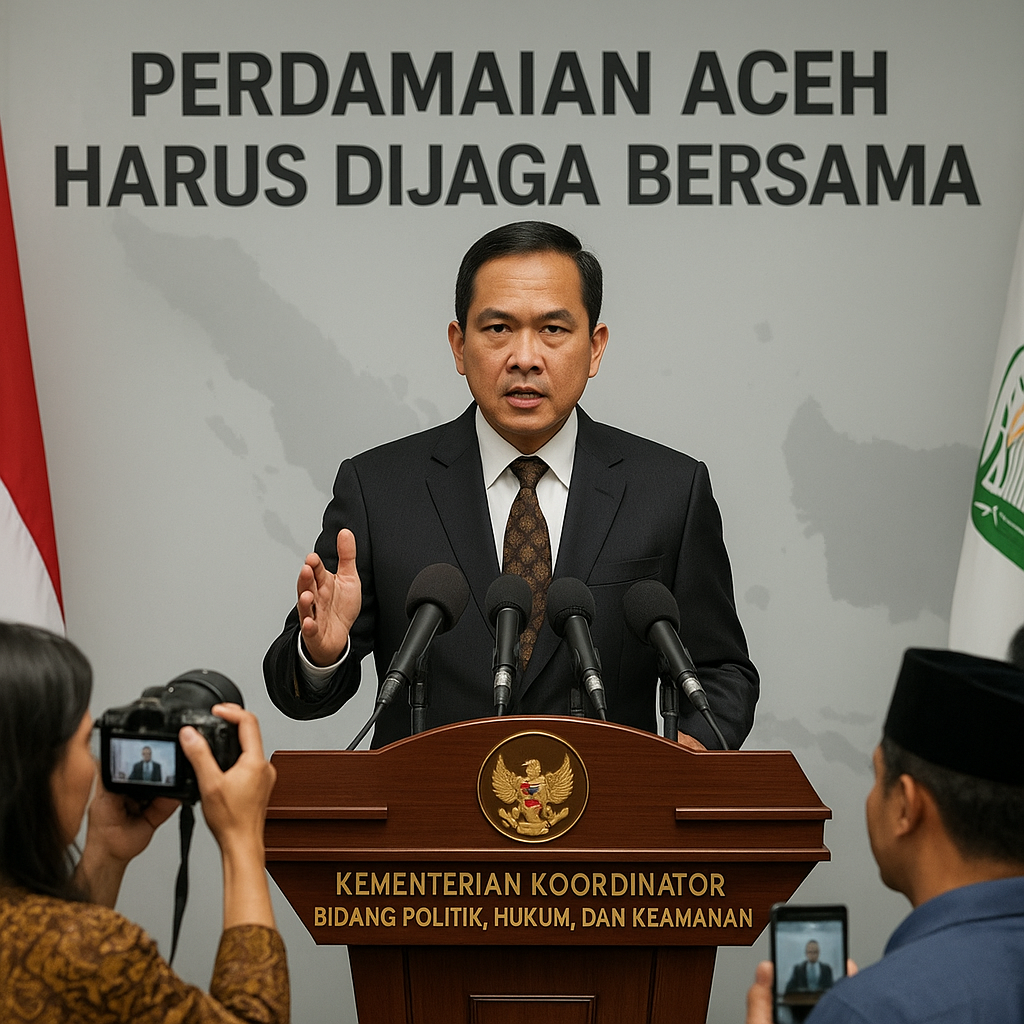 Menko Polkam: Perdamaian Aceh Harus Dijaga Bersama