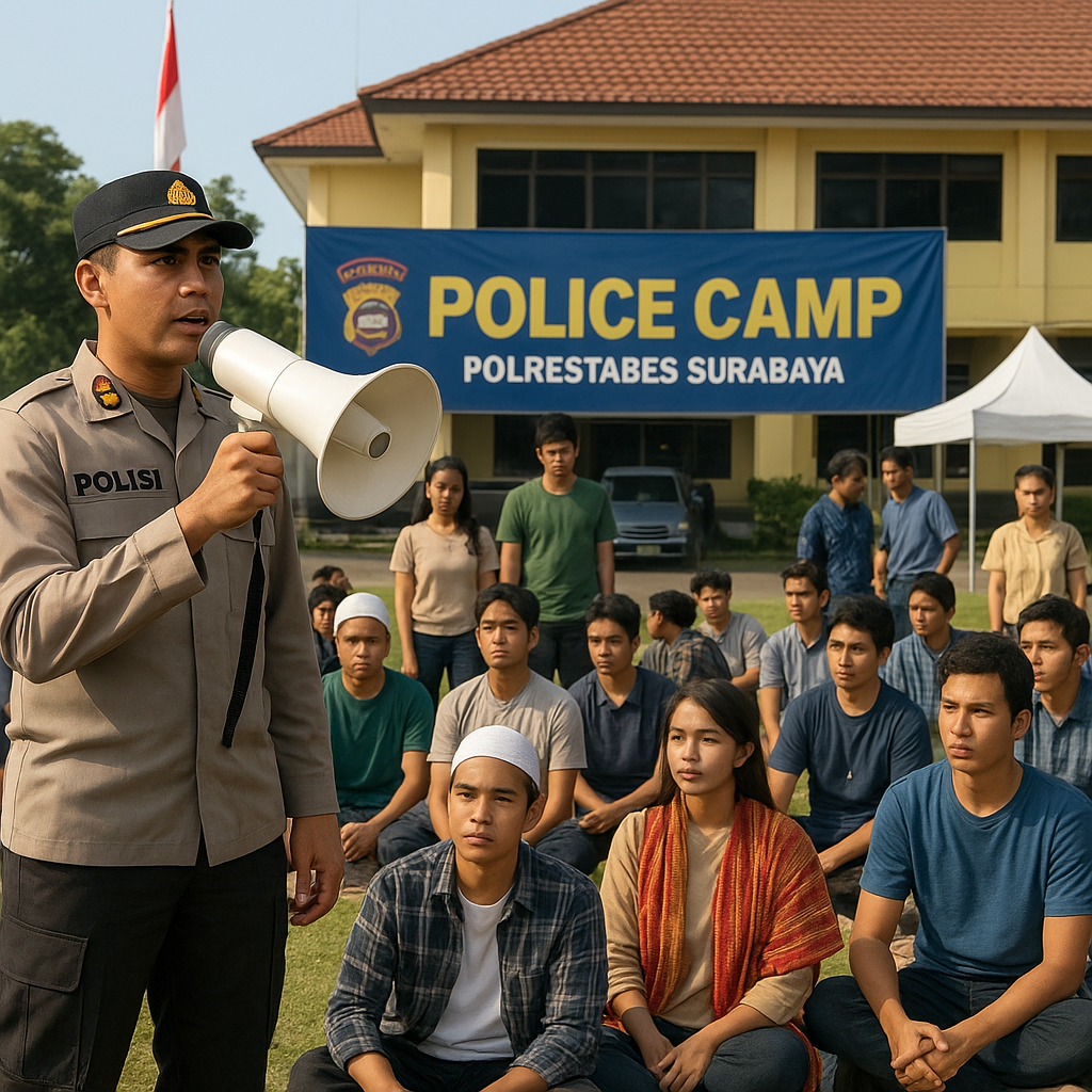Polrestabes Surabaya Gelar 'Police Camp' Pemuda Lintas Agama